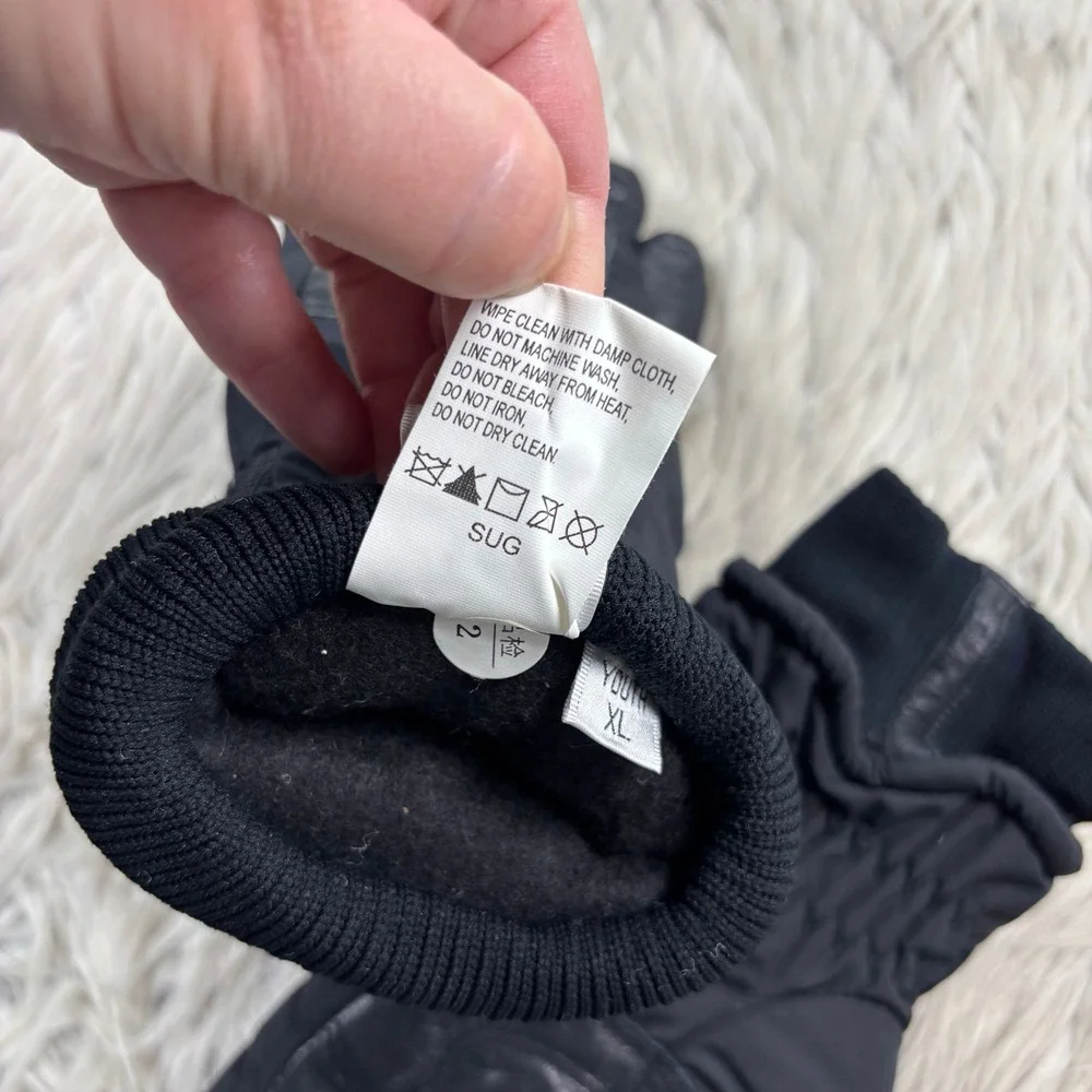 Columbia Youth XL Black Snow Winter Gloves Skiing Snowboarding